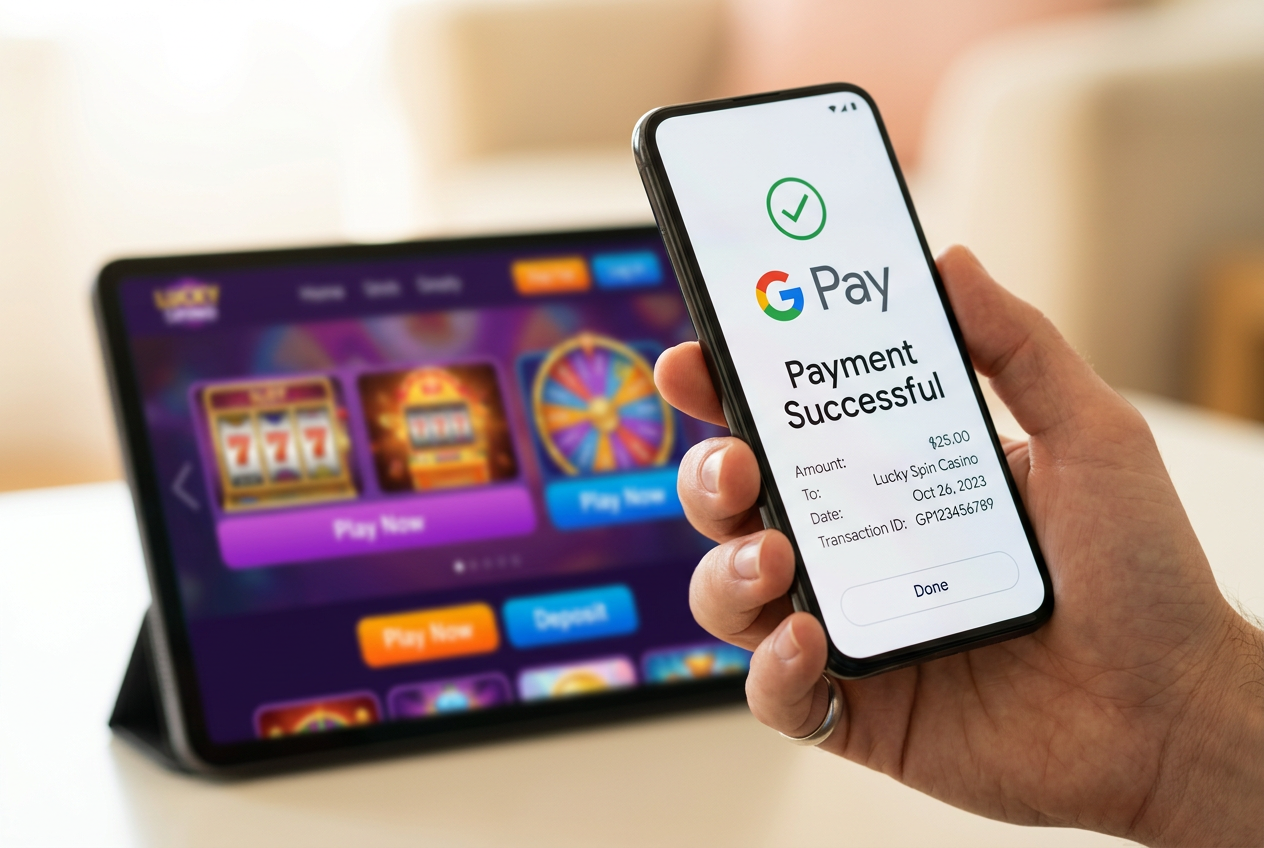 Google Pay payment success screen on a smartphone