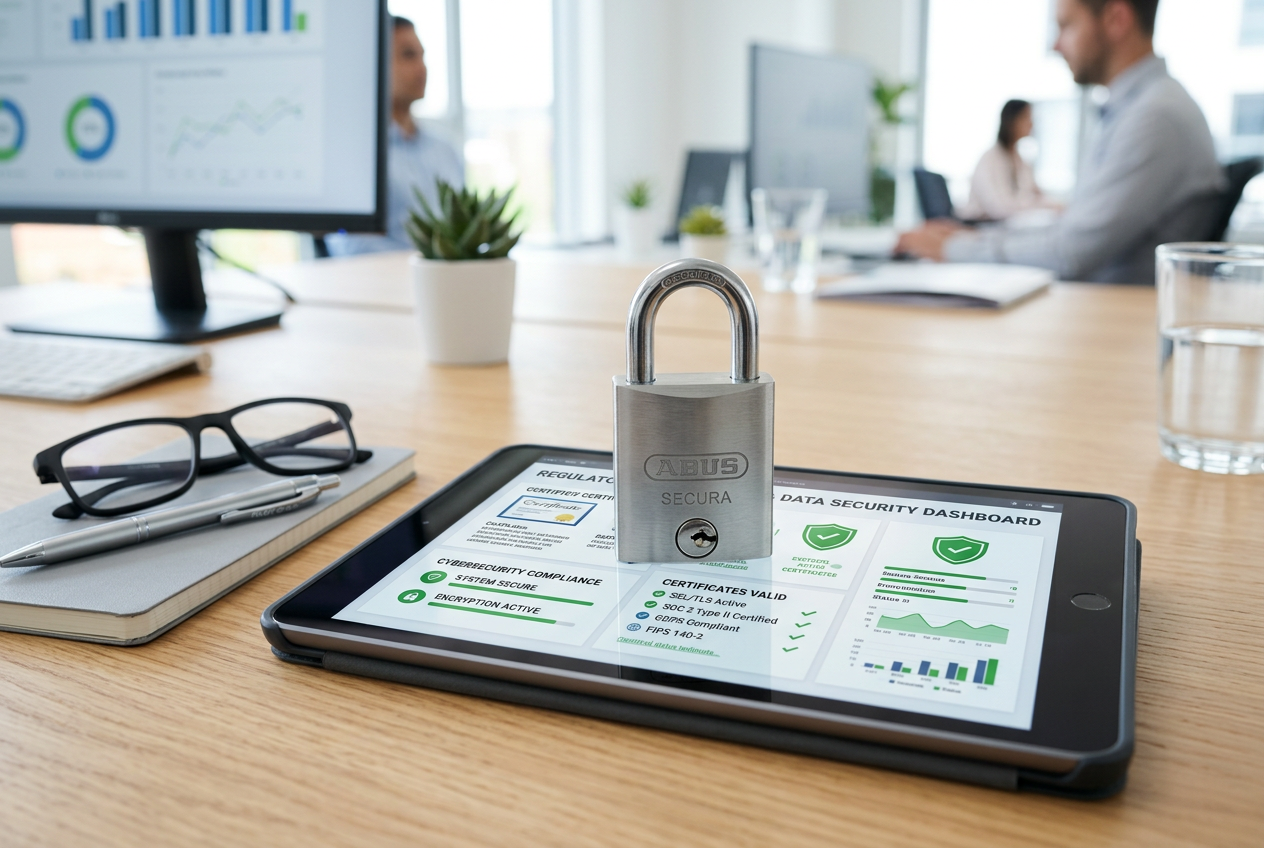 A symbolic representation of security and legal compliance for Greek online casinos.